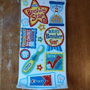 Dental Teaching Teeth brushing Oral B Kids Sticker 26 Sheets